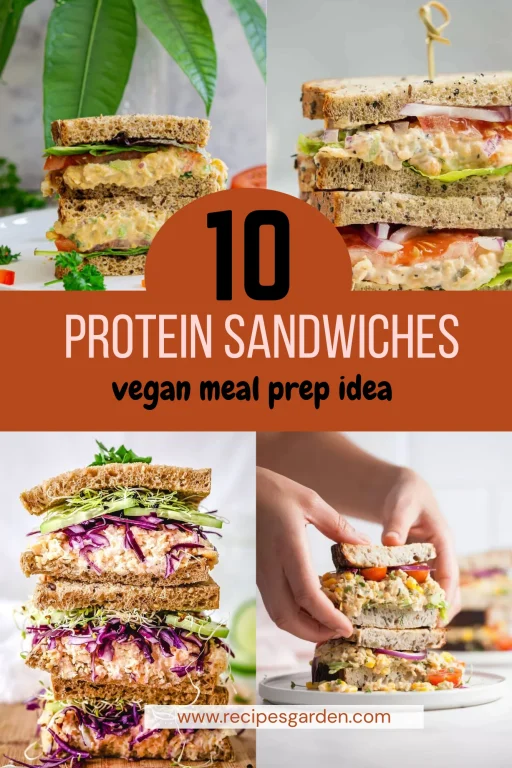 10 High-Protein Vegan Sandwiches (Easy Meal Prep) - recipesgarden.com