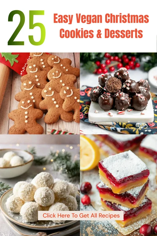 Easy Vegan Christmas Cookies & Desserts