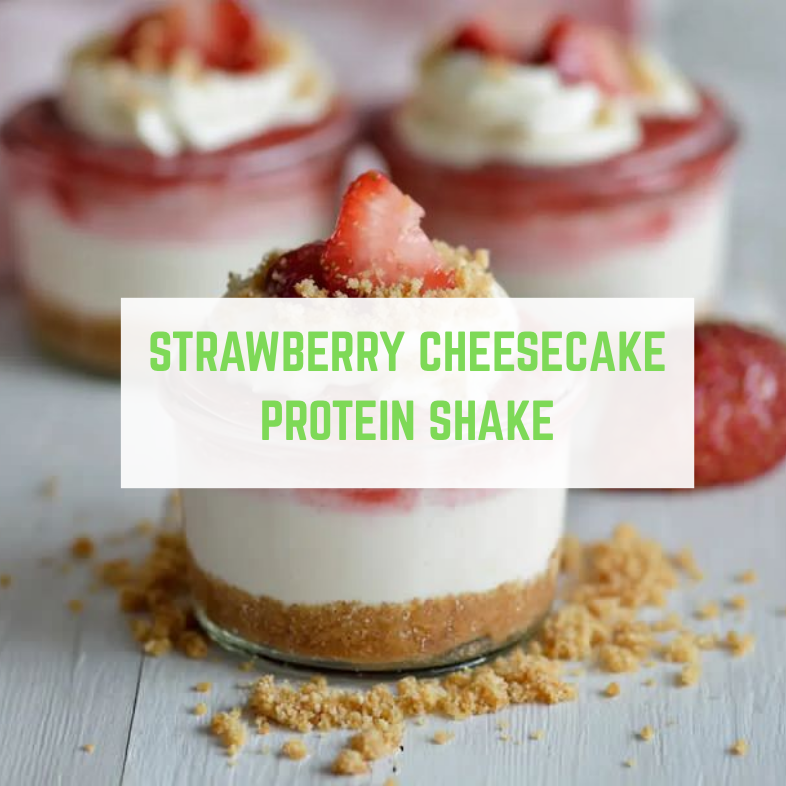 Strawberry Cheesecake Vegan Protein Shake (35g Protein)