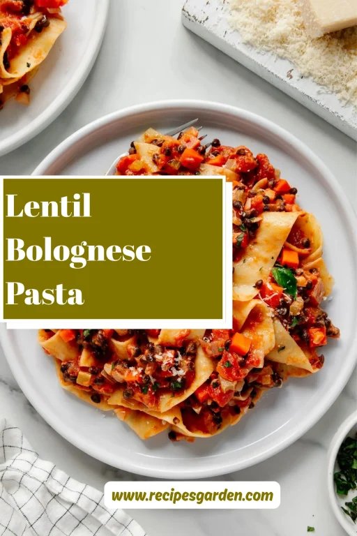 Lentil Bolognese Pasta