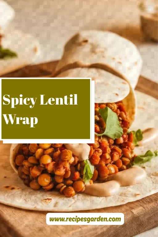 Spicy Lentil Wrap