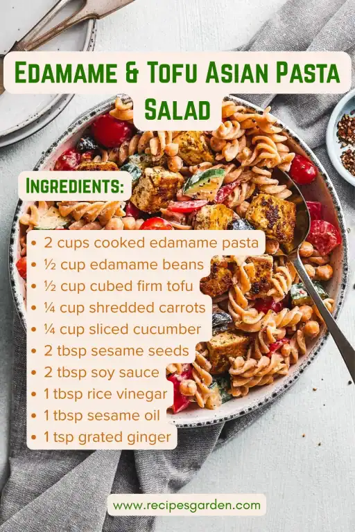 Tofu Asian Pasta Salad