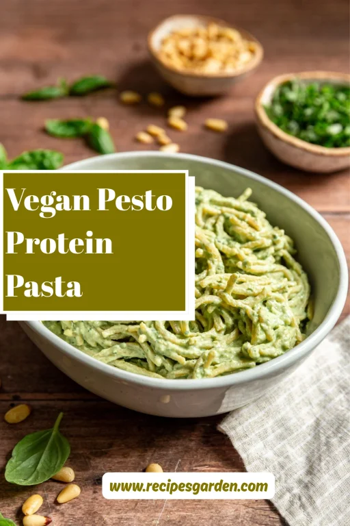 Vegan Pesto Protein Pasta