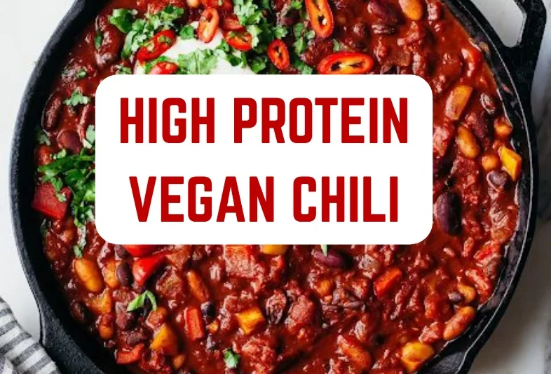 High Protein Vegan Chili (34g Protein!) | Recipes Garden