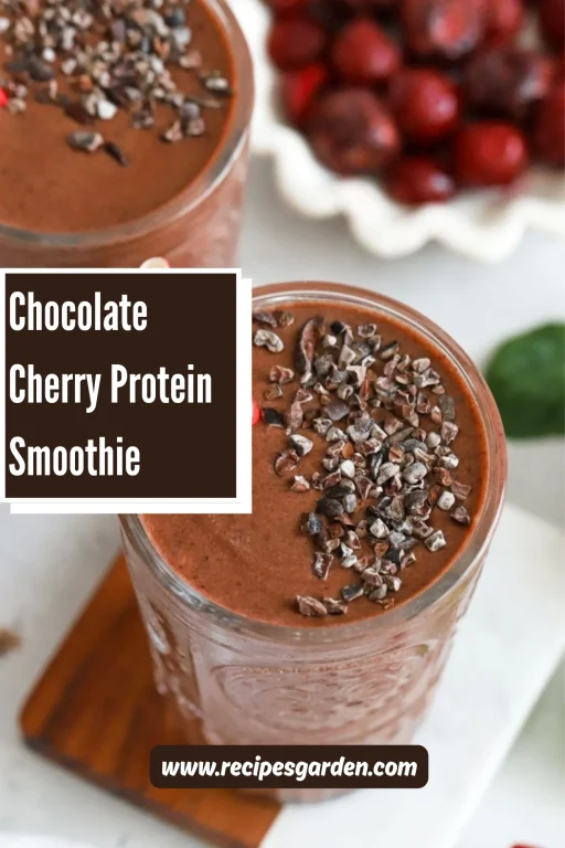 Chocolate Cherry Protein Smoothie