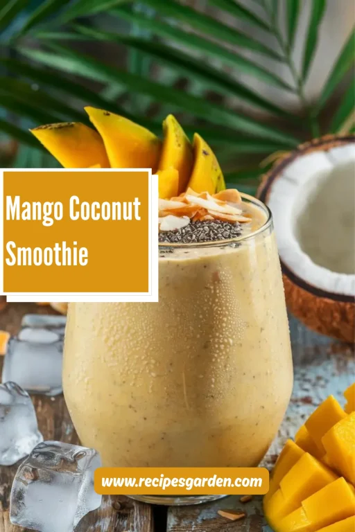 Mango Coconut Smoothie