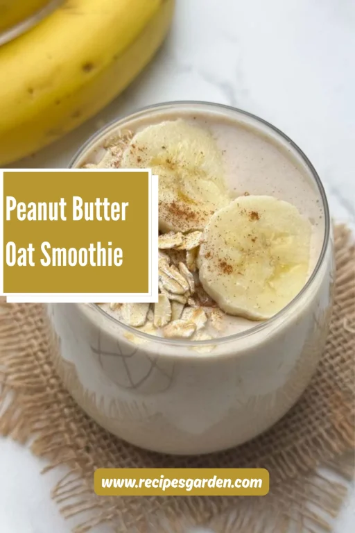 Peanut Butter Oat Smoothie