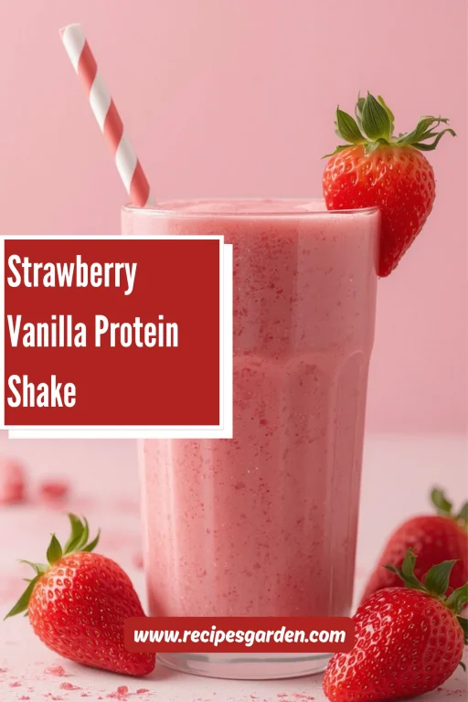 Strawberry Vanilla Protein Shake