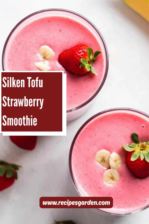 Tofu Strawberry Smoothie