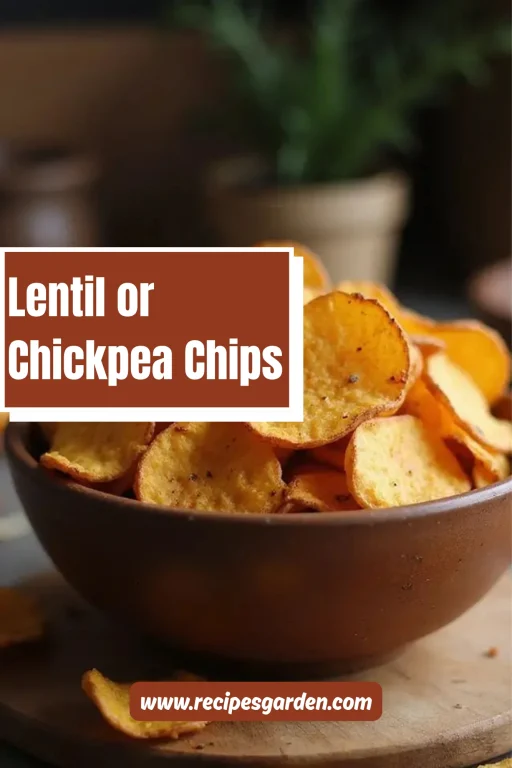 lentil and chickpea chips
